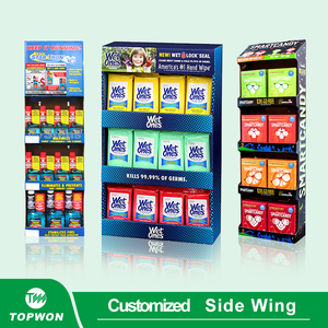 Kệ Ba Tầng Sóng 3 Bán Lẻ Áp Phích Các Tông Khử Mùi Máy Tính Bóng Đá Giá Trưng Bày Pos Risers - Product Image 3