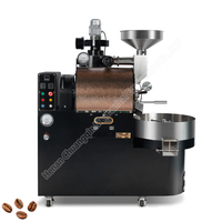 Automatic Commercial Gas Coffee Roaster Machine 3kg Stainless Steel with Temperature Control and 2-Year Warranty