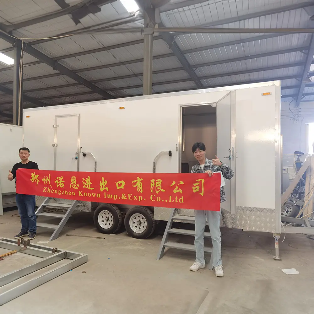 8 trạm prefab nhà di động phòng tắm vòi sen phòng cắm trại ngoài trời di động nhà vệ sinh Trailer sang trọng nhà vệ sinh Trailer