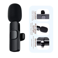 Mamen OEM ODM Micrófono USB Tipo C Portátil Transmisión en vivo Micrófono de solapa Inalámbrico para grabación de video Transmisión Micrófono en vivo