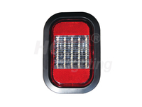 Feu arrière rectangulaire à LED avec montage à œillet pour camion remorque SAE/DOT/FMVSS108/RoHS