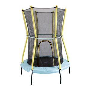 55Inch Nieuwe Kleurrijke <span class=keywords><strong>Kids</strong></span> Home Trampoline Met Veiligheidsnet Indoor Goedkope Multicolor Mini Trampoline Voor Kinderen - Product Image 1