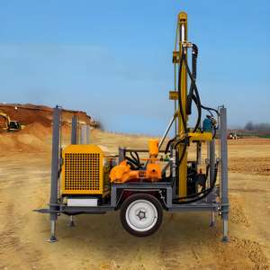 Rig Pengeboran Sumur Air Hidrolik Portabel 100m, Laris Manis, 22hp, Dapat Disesuaikan - Product Image 2