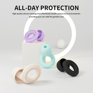 <span class=keywords><strong>Bouchons</strong></span> <span class=keywords><strong>d</strong></span>'<span class=keywords><strong>oreilles</strong></span> pour dormir, réutilisables, en silicone souple, <span class=keywords><strong>anti</strong></span>-bruit, pour le travail, les études, les voyages, protection, ajustement confortable - Product Image 2