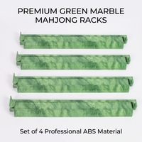 Plateaux de Mahjong Professionnels de Luxe Pliables en PS - Ensemble Écologique de 4 Pièces pour Événements de Jeux de Société