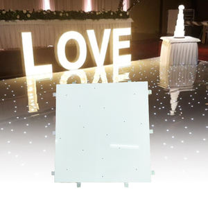 أرضية رقص لاسلكية خارجية عالية اللمعان مضاءة بتقنية LED مع تأثير النجوم المتلألئة باللون الأبيض لحفلات الزفاف والحفلات - Product Image 4