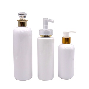 Bouteille en plastique de luxe en gros 100ML 250ML 300ML 500ML avec bouchon à vis, vide, pour crème, shampoing et après-shampoing, pompe cosmétique rechargeable - Product Image 2