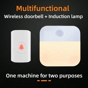 Sonnette sans fil alimentée par batterie, portée 200 m, 60 mélodies, avec détecteur de mouvement et lumière LED nocturne, sans fil - Product Image 2