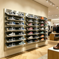 Étagère murale en métal pour chaussures, présentoir pour magasin de chaussures Mingtang Sneaker Shop