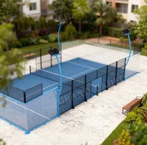 ขายร้อน ราคาส่ง สนามแพเดิลแบบพาโนรามาขนาด 10*20 เมตร หญ้าเทียม 12 มม. สำหรับสนามแพเดิล กระจกนิรภัย ปลอดภัยและสวยงาม - Product Image 3