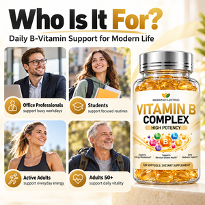 Complejo de Vitaminas B OEM, 120 Cápsulas Blandas, B1, B2, B3, B6, B12, Suplemento Diario para el Bienestar y Liberación de Energía, Fabricante - Product Image 4