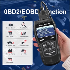 Lecteur de codes et scanner de diagnostic OBD2 CAN-BUS Vgate VS890 <span class=keywords><strong>2023</strong></span> avec écran LCD et prise en charge de l'anglais, compatible OLIVER - Product Image 2