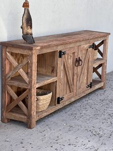 Modern Living Dining Room Wood Rattan Buffet Storage <b>Sideboard</b> Two Door Cabinet Rattan <b>Sideboard</b> at Wholesale Price - Product Image 5