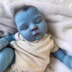 <span class=keywords><strong>Muñeca</strong></span> Reborn de Silicona de 48cm, Azul, para Niñas, Cuerpo Completo de Vinilo, Dormida, para Muñecas Reborn de 18 Pulgadas - Product Image 6