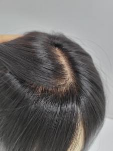 Postizo de Cabello Humano Liso de 12 Pulgadas con Clip, Colores Naturales, WIGTS Premium, Estilo Ligero, Acabado Brillante, Uso Diario - Product Image 5