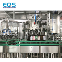 Machine de remplissage de bouteilles de bière en verre entièrement automatique haute précision, monobloc, rinçage, remplissage et bouchage pour ligne de production de brasserie