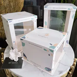 透明蛋糕盒包装盒6英寸8英寸10英寸单双加高层加厚新型透明供应商