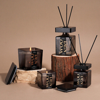 LUFU Ensembles de diffuseurs à bâtonnets en verre ambré en gros, étiquette personnalisée, parfum longue durée, base de diffuseur à bâtonnets Augeo pour la maison et l'hôtel