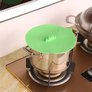 Couvercle en silicone pour cuisson à la vapeur Outils de cuisson Bouillir Couvercle de bouchon de déversement Batterie de cuisine Cuisine <span class=keywords><strong>Potes</strong></span> Com - Product Image 2