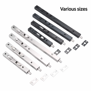 Loquet de sécurité dissimulé pour porte coulissante, pêne dormant plat en acier inoxydable pour porte de sécurité - Product Image 3