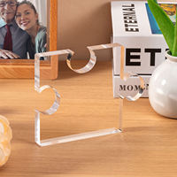 Puzzle Akrilik Terukir Personal, Ornamen Blok Kosong, Hadiah DIY untuk Ulang Tahun, Suvenir Ucapan Terima Kasih