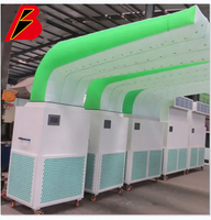 Cabine de peinture mobile préfabriquée en PVC, station de préparation facile, cabine de pulvérisation