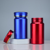 Bouteilles de pilules vides en plastique 80ml 100ml 120ml Bouchons résistants et faciles à ouvrir Conteneur de médecine Distributeur de pilules avec double face