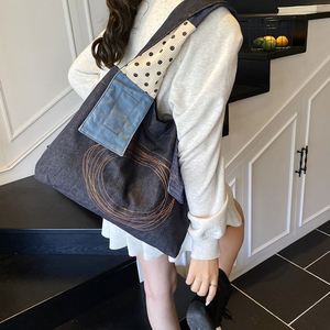 Sac à main en jean tendance pour femme, sacs fourre-tout en jean grande capacité pour le quotidien et les voyages en extérieur - Product Image 6