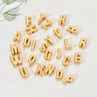 Gros mondial 26 Pièces A-Z Or Argent Couleur Alphabet Perles Bricolage Bracelet Collier Bijoux