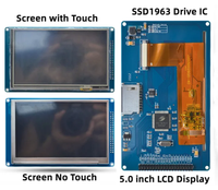 Modul Layar LCD TFT 4.3 "/5.0 Inci SSD1963 Drive IC 480*272 800*480 Antarmuka BUS MCU