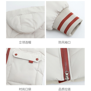 معطف نسائي بمقاسات من S إلى 4XL، معطف شتوي متوسط الطول بقصة واسعة، جاكيت سميك بتصميم عصري بغطاء للرأس - Product Image 5