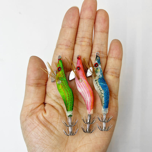 Totanara EGI da Eging 1.5# da Mare in Plastica Rigida per Calamari, Polpi, Seppie, Esca Artificiale Gambero di Legno per Calamari - Product Image 6