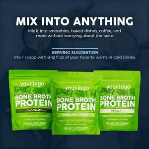 אבקת חלבון ממרק עצמות טהור במיוחד, אבקה אינסטנטית, תוסף תזונה לספורט, 30 מנות, אריזה בהתאמה אישית, אבקת קולגן,  נמכר במהירות - Product Image 2