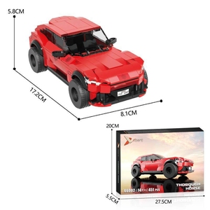 Xbert 66002 451pcs 슈퍼 스포츠 차량 모델 건설 장난감 경마 자동차 빌딩 블록 아이들을위한 재미있는 벽돌 장난감 - Product Image 2