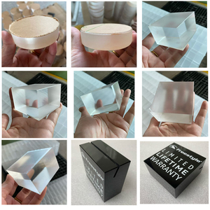 Cubi in Acrilico Lucidato su Misura per Esposizione, Blocchi Quadrati Trasparenti per Espositori di Gioielli e Anelli - Product Image 5