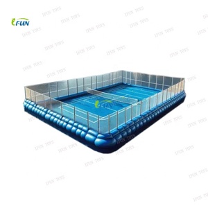 Cancha <span class=keywords><strong>de</strong></span> Pickleball Flotante Inflable, Campo <span class=keywords><strong>de</strong></span> Bádminton, Equipo <span class=keywords><strong>de</strong></span> Vinilo/PVC, Fabricado en Guangdong, Tamaño Personalizable, para Agua - Product Image 4