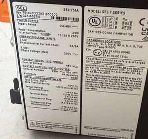 Relé de Protección de Alimentación SEL-751A 24–48V - Product Image 3