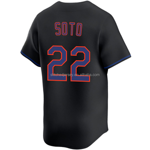 Nouvelle Collection 2026 : Style Homme Cousu Main # 12 # 18 # Maillot de baseball 22 Darryl Strawberry Francisco Lindor Juan Soto - Product Image 4