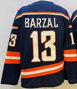 Maillot de hockey sur glace ajusté pour hommes personnalisés ensemble de chaussettes polyester OEM service broderie sublimation nom d'équipe personnalisé - Product Image 2