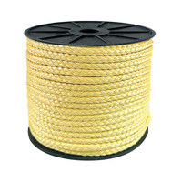 Corde en fibre d'aramide ignifuge NC 12 mm résistante aux UV, double tressage, haute résistance, diamètre personnalisable
