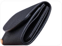 Dompet Kulit Asli Anti RFID Desain Pendek Tipis untuk Wanita