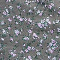 Conception personnalisée de magnifiques fleurs 100% Polyester, tissu Jacquard en brocart tissé teint pour robes de femmes