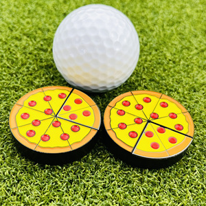 <b>Golf</b> Slope Reader Metal Level Tool With Pizza Design For Outdoor <b>Golf</b> Training Aids - Product Image 3