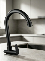 Robinet de cuisine mural à eau froide NES-CA9162, en acier inoxydable 304, pour évier de cuisine, piscine de lavage – Commandes en gros bienvenues