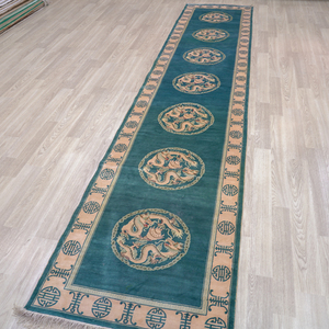 Tappeti da <span class=keywords><strong>corridoio</strong></span> annodati a mano per tappeti da <span class=keywords><strong>corridoio</strong></span> 100% con scala blu di seta - Product Image 2