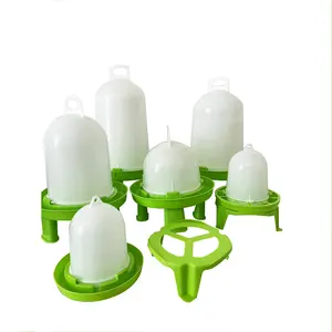 BPAフリーのプラスチック製の緑色で作られたあらゆるサイズの群れにシンプルで使いやすい農場の家禽酒飲み