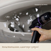 Aspirateur sans fil USB portable OEM personnalisé pour la maison et la voiture, double fonction soufflage et aspiration, sans sac, moteur sans balais