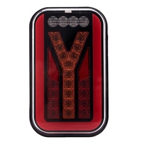 Kit de feux arrière de remorque sans fil à Led magnétique Rechargeable pour feux de plaque d'immatriculation clignotants de frein Parking pour remorquage de caravanes