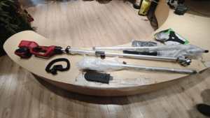 Coupe-herbe sans fil 21V électrique et manuel, à <span class=keywords><strong>batterie</strong></span> Li-ion, avec lames en nylon et en métal, et moteur arrière maximal - Product Image 3