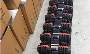 Mancuernas ajustables y rápidas para gimnasio, equipo de gimnasio, 40KG/90lb, suministros de fabricación - Product Image 5